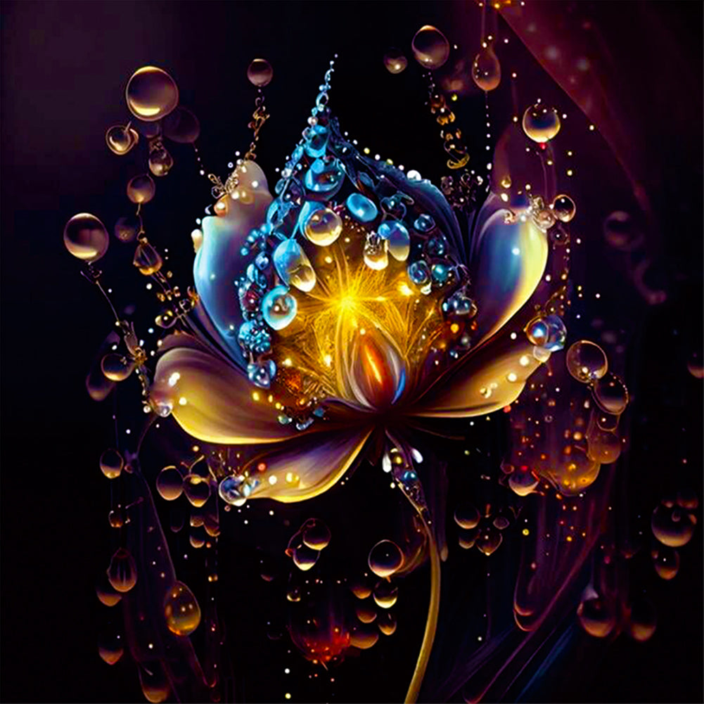 Crystal Flower - Full Round Drill Diamond Painting 30*30CM