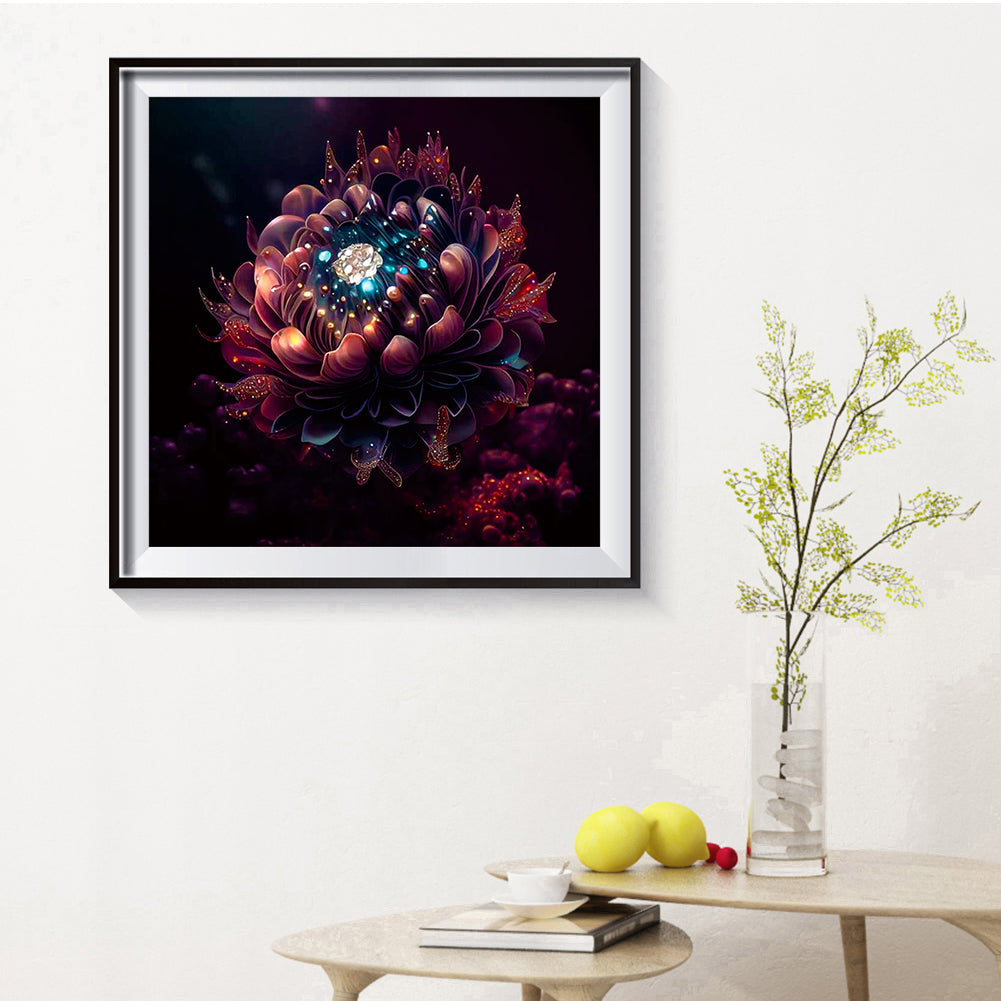 Crystal Flower - Full Round Drill Diamond Painting 30*30CM