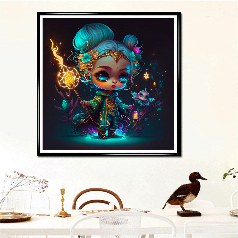 Elf Girl - Full Round Drill Diamond Painting 30*30CM