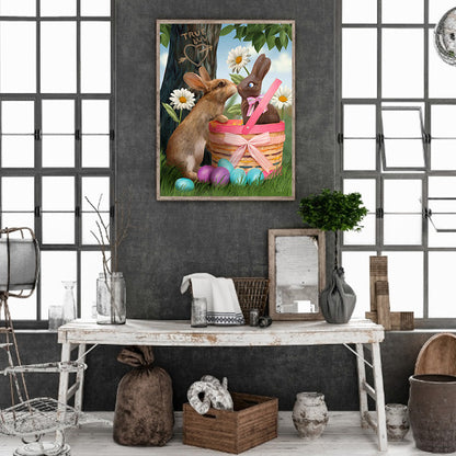 Easter Egg Bunny - Full Round Drill Diamond Painting 30*40CM