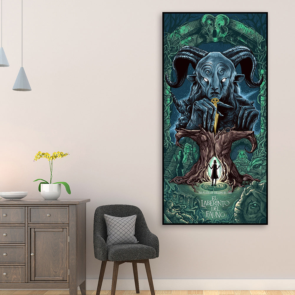 Pan'S Labyrinth Poster - Full Round Drill Diamond Painting 30*60CM