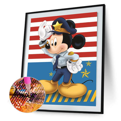 Mickey Mouse - Full Round Drill Diamond Painting 30*40CM