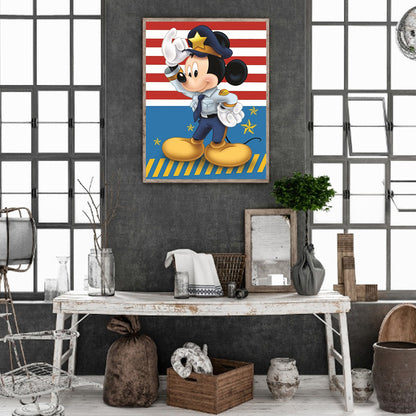 Mickey Mouse - Full Round Drill Diamond Painting 30*40CM