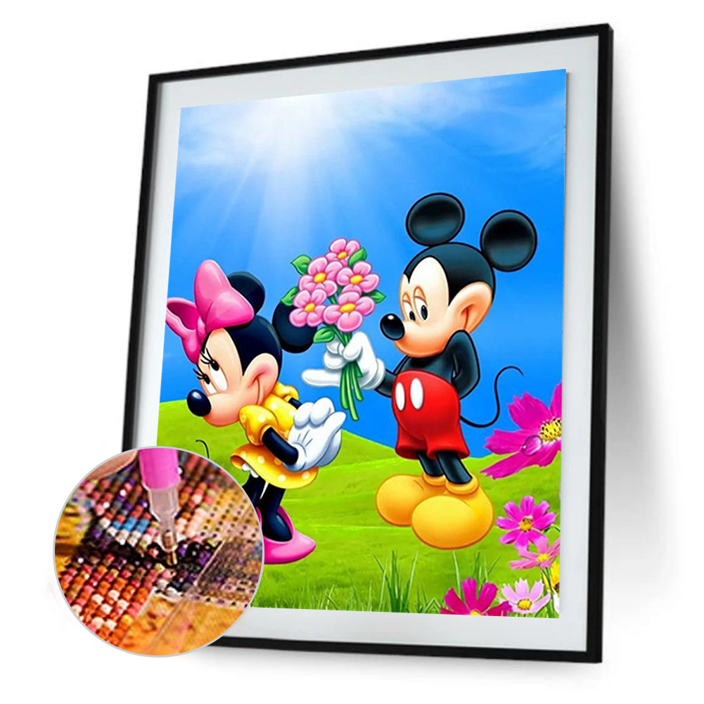 Mickey Mouse - Full Round Drill Diamond Painting 30*40CM