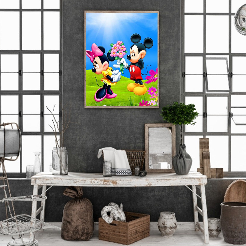 Mickey Mouse - Full Round Drill Diamond Painting 30*40CM