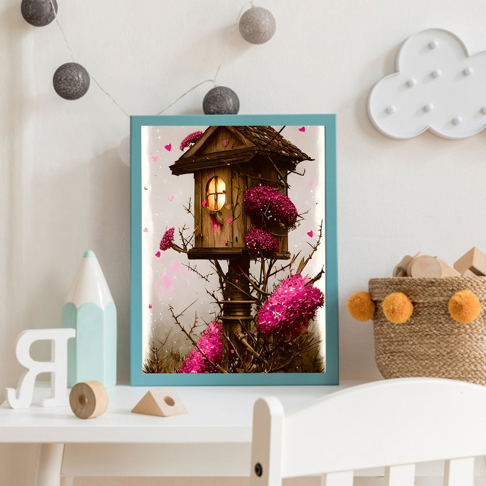 Bird House - Full Round Drill Diamond Painting 30*40CM