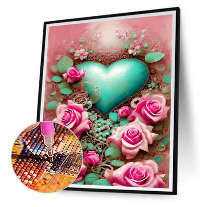 Love Rose - Full Round Drill Diamond Painting 30*40CM