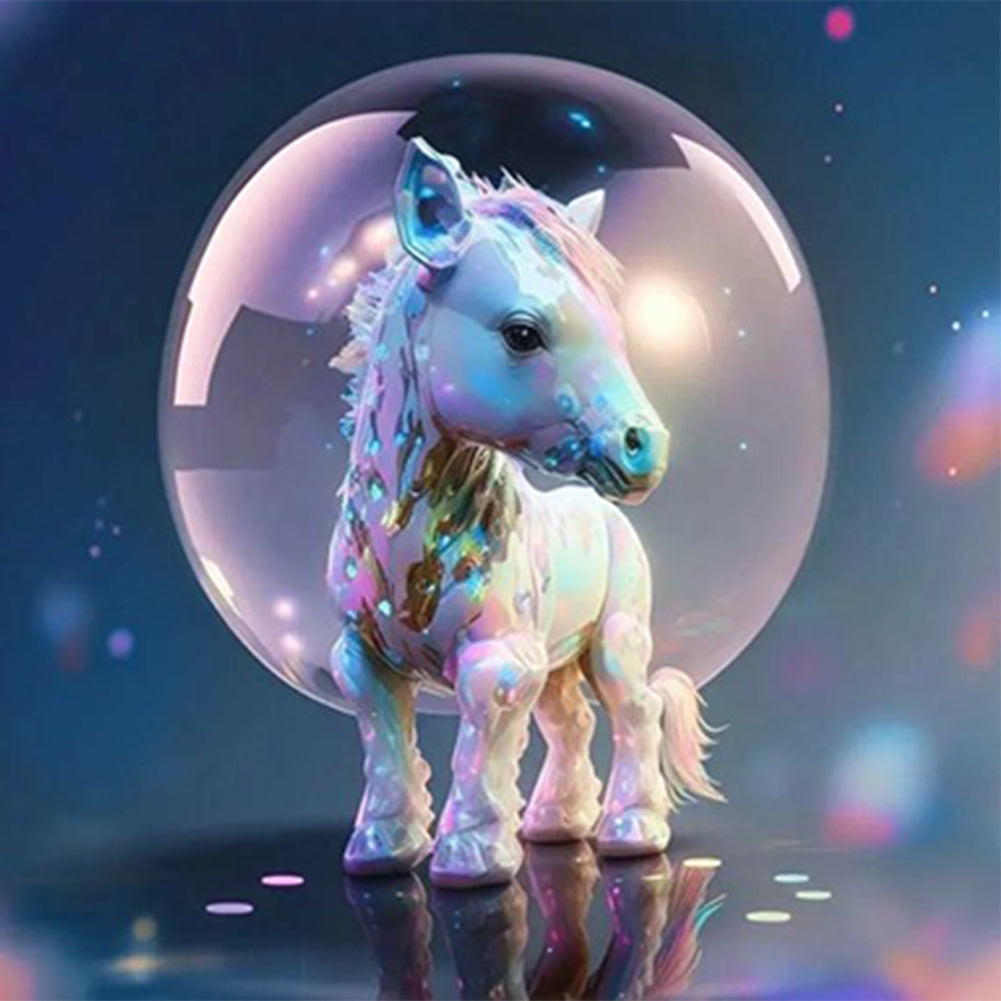 Fantasy Cartoon Pony Crystal Ball - Full Round Drill Diamond Painting 30*30CM