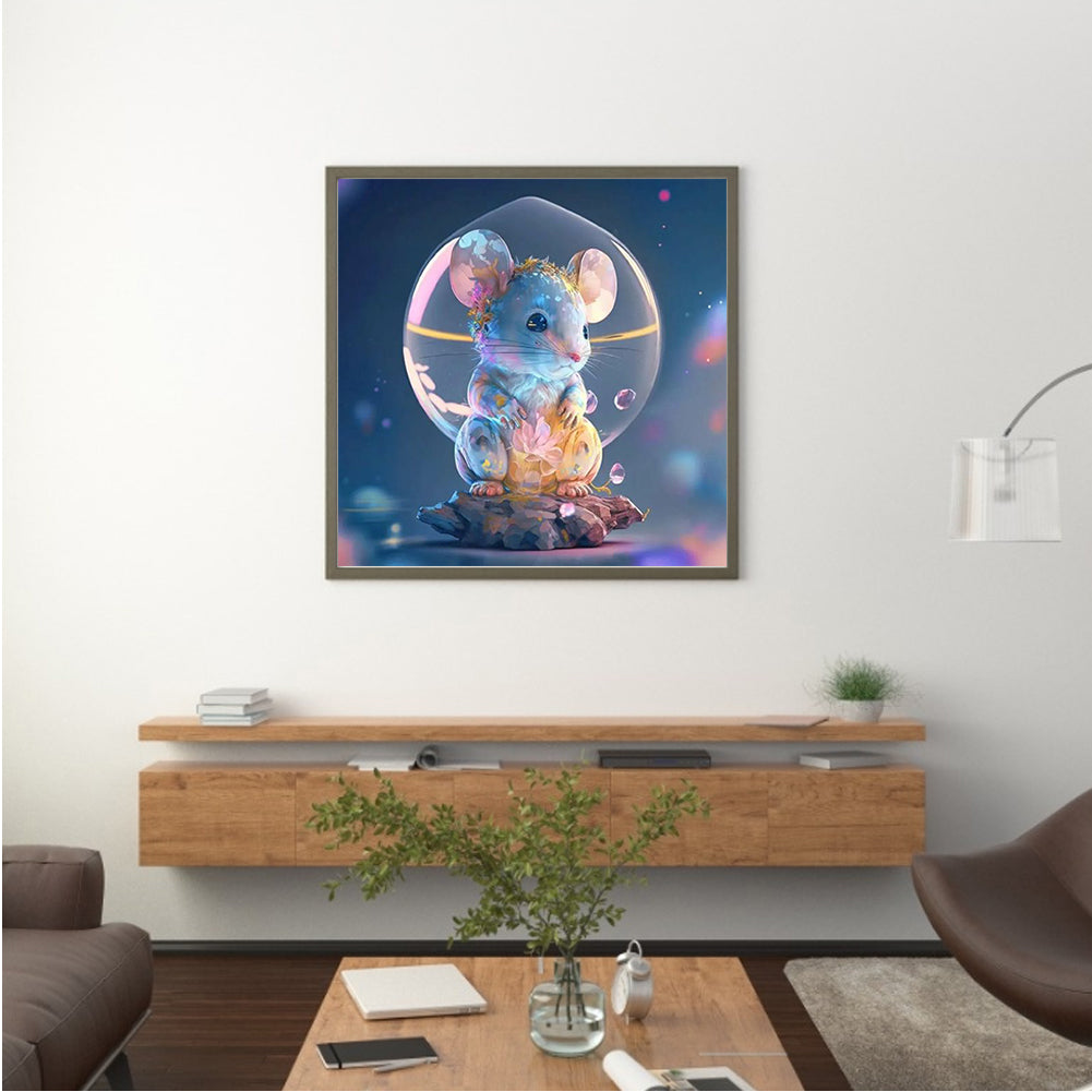 Fantasy Cartoon Mouse Crystal Ball - Full Round Drill Diamond Painting 30*30CM