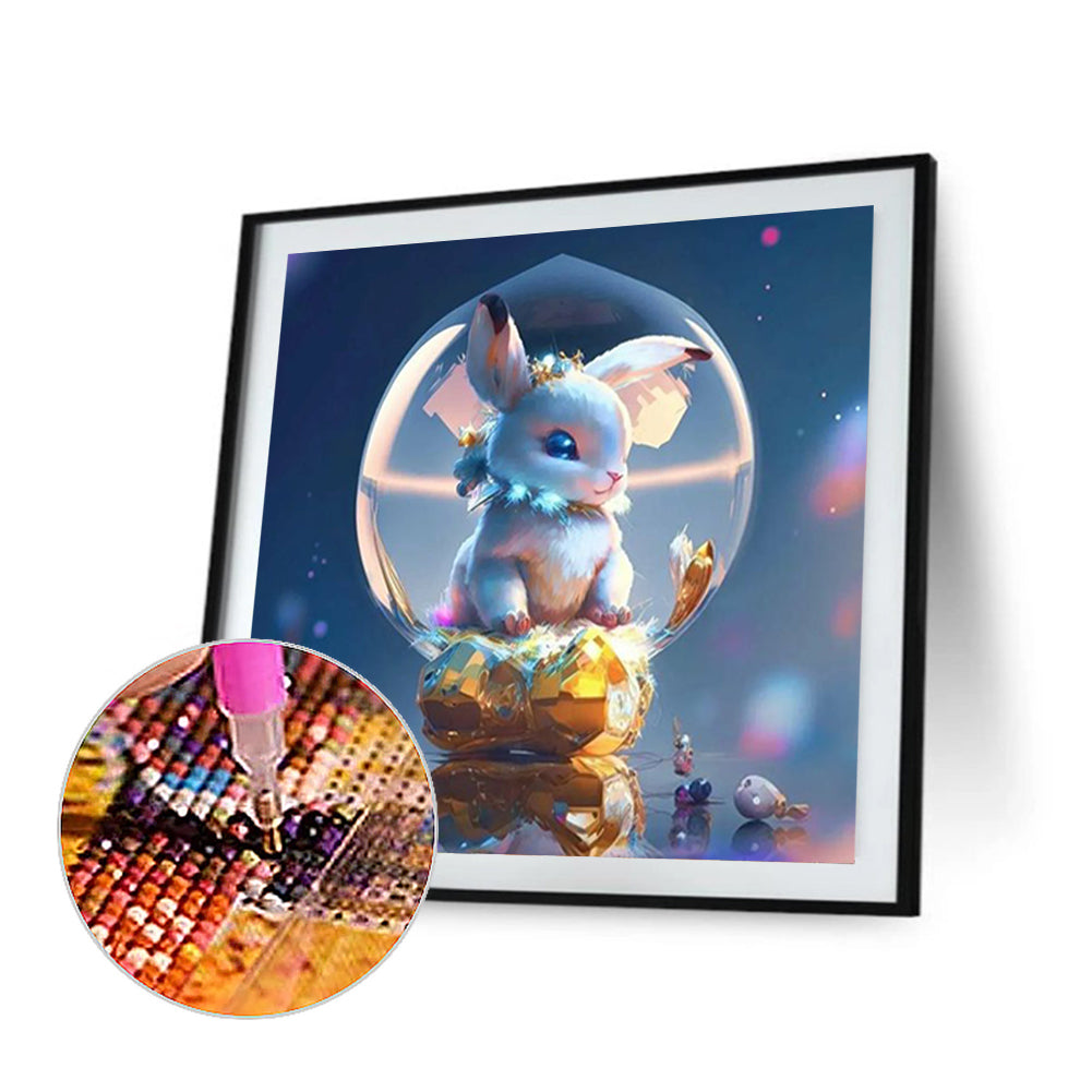 Fantasy Cartoon Rabbit Crystal Ball - Full Round Drill Diamond Painting 30*30CM