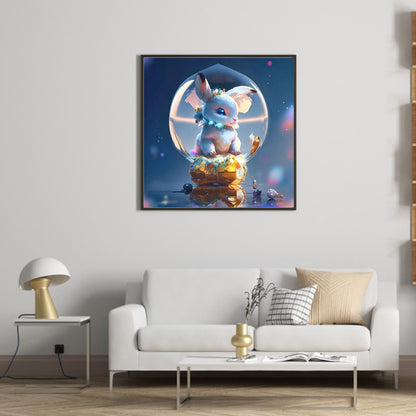 Fantasy Cartoon Rabbit Crystal Ball - Full Round Drill Diamond Painting 30*30CM