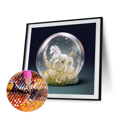 Fantasy Cartoon Unicorn Crystal Ball - Full Round Drill Diamond Painting 30*30CM