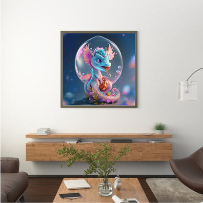 Fantasy Cartoon Pterosaur Crystal Ball - Full Round Drill Diamond Painting 30*30CM