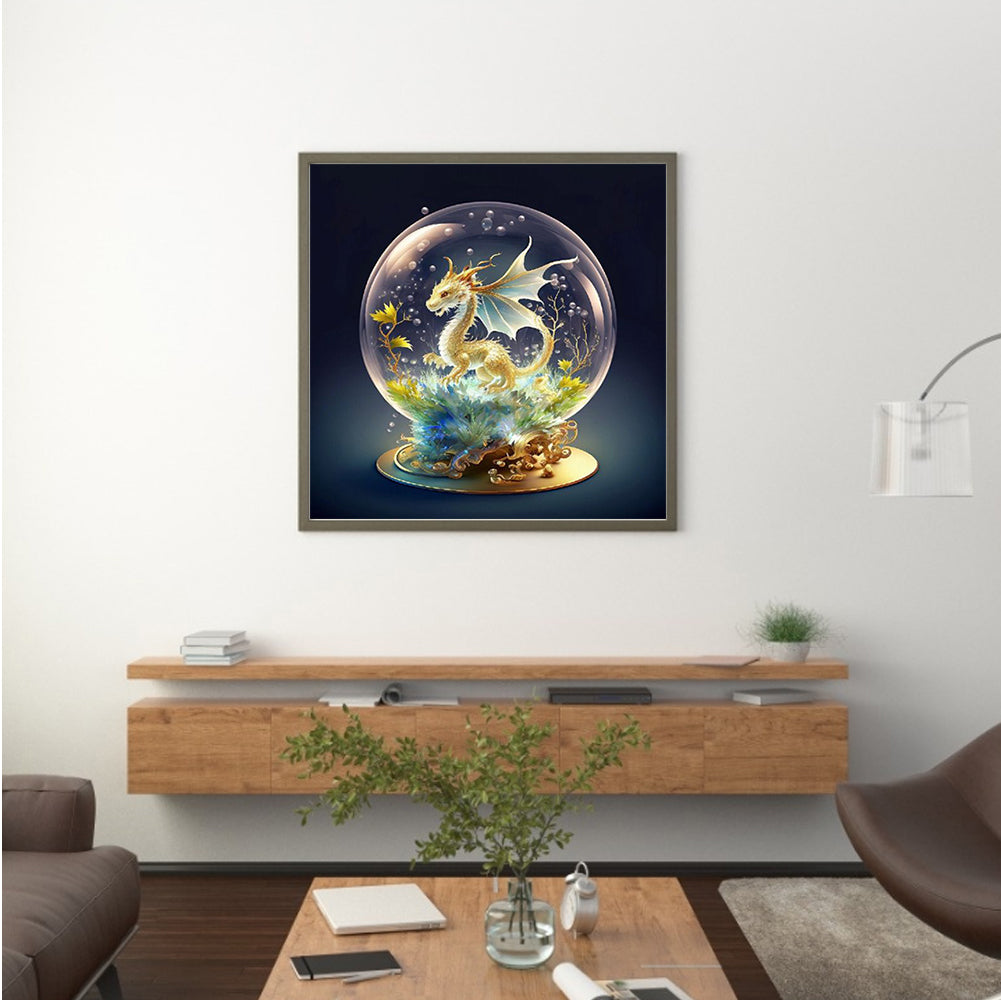 Fantasy Cartoon Pterosaur Crystal Ball - Full Round Drill Diamond Painting 30*30CM
