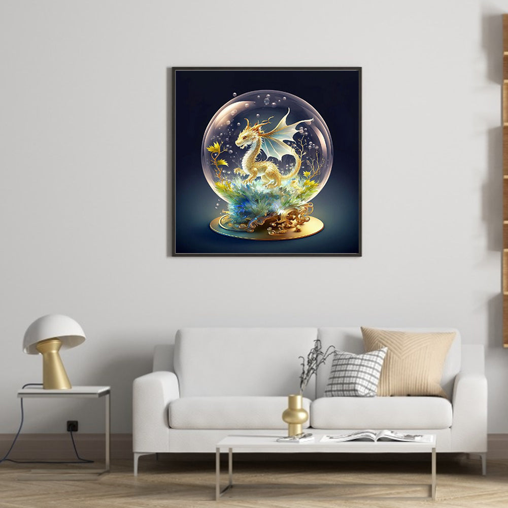 Fantasy Cartoon Pterosaur Crystal Ball - Full Round Drill Diamond Painting 30*30CM