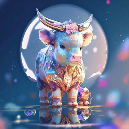 Fantasy Cartoon Calf Crystal Ball - Full Round Drill Diamond Painting 30*30CM