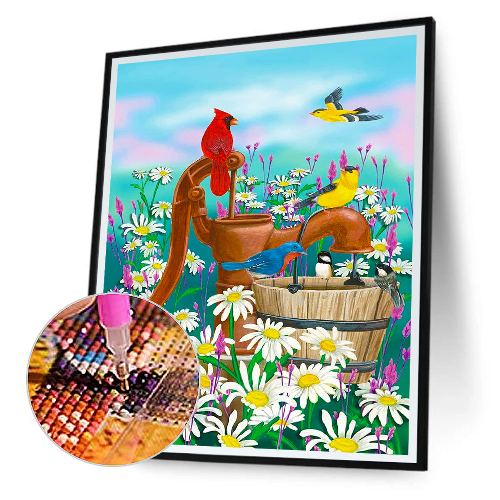 Cardinal - Full Round Drill Diamond Painting 30*40CM