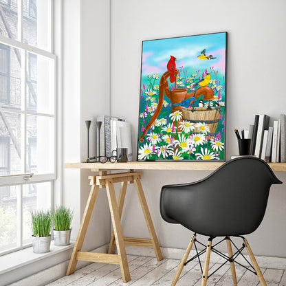 Cardinal - Full Round Drill Diamond Painting 30*40CM