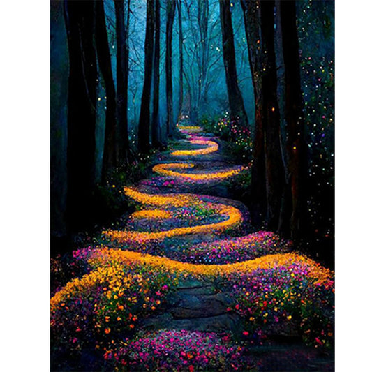 Woods Path - Full Round Drill Diamond Painting 30*40CM