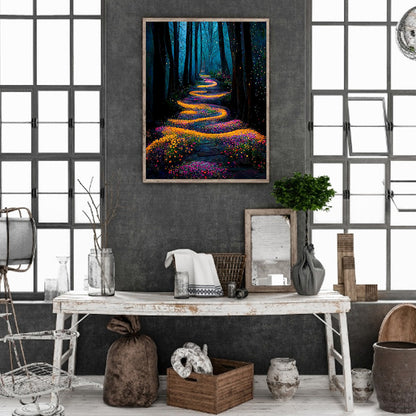 Woods Path - Full Round Drill Diamond Painting 30*40CM