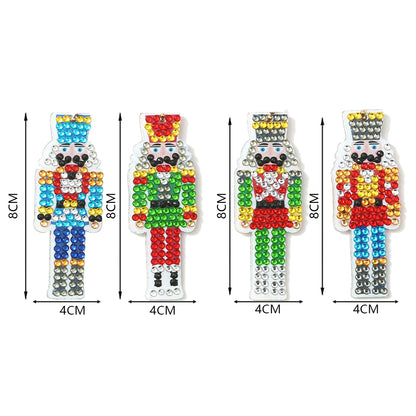 DIY Diamond Painting Keychains Kit 4Pcs Nutcracker