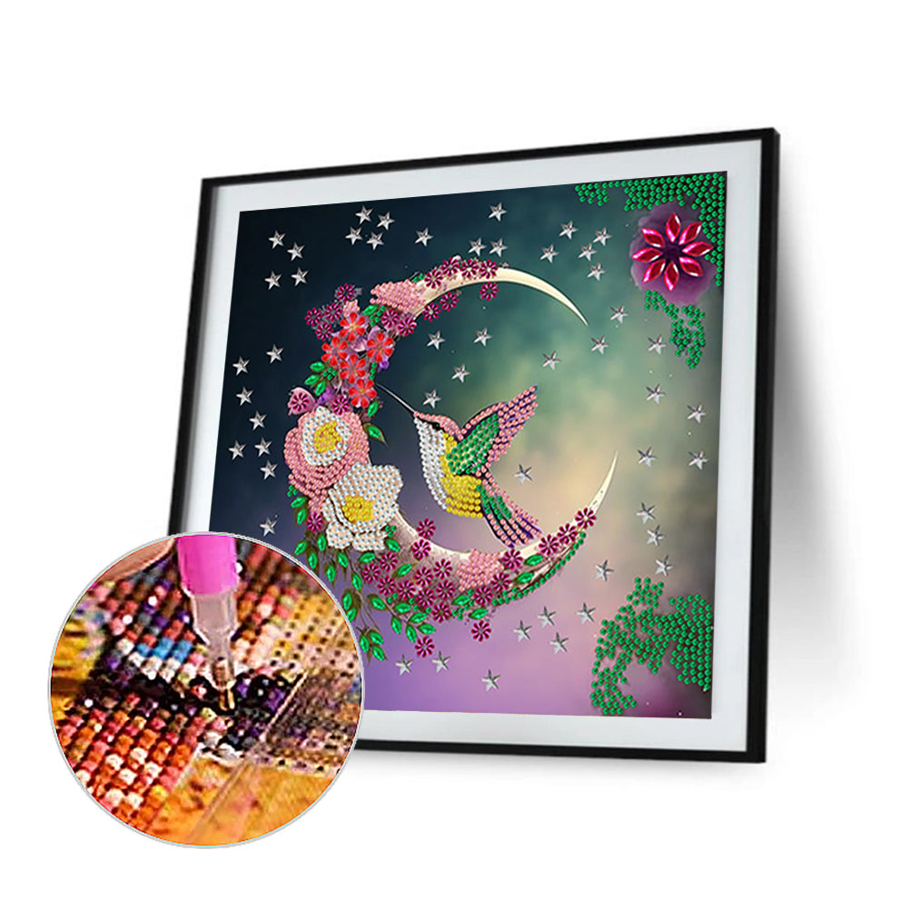 Hummingbird Month By Month - Special Shaped Drill Diamond Painting 30*30CM