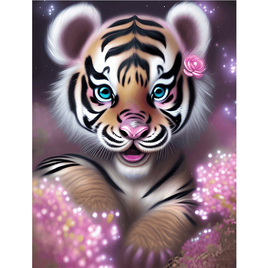 Little Tiger - Full Round Drill Diamond Painting 30*40CM