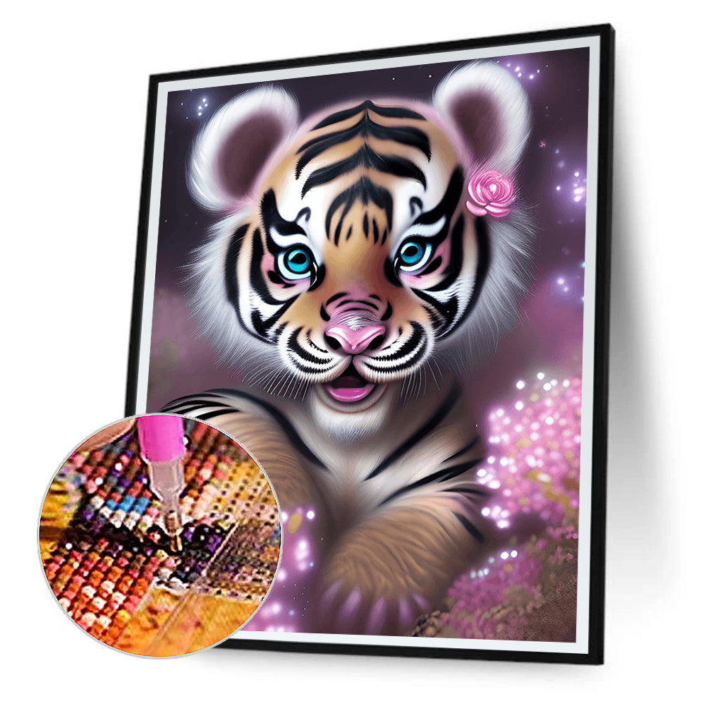 Little Tiger - Full Round Drill Diamond Painting 30*40CM