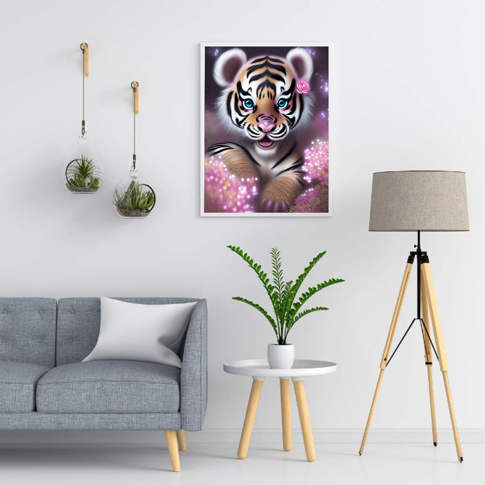 Little Tiger - Full Round Drill Diamond Painting 30*40CM