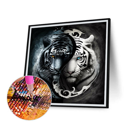 Tai Chi Tiger Painting - Full Round Drill Diamond Painting 30*30CM