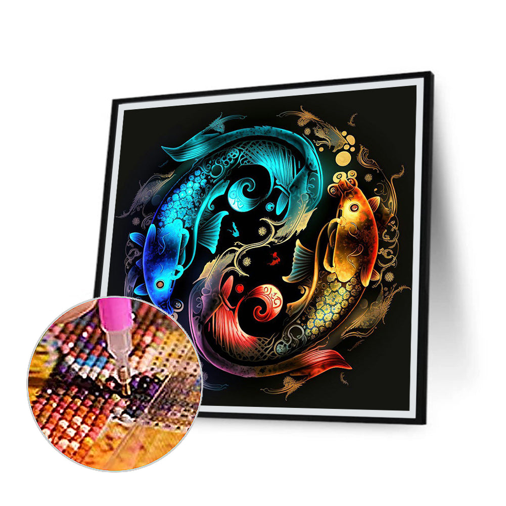 Tai Chi Pisces Painting - Full Round Drill Diamond Painting 30*30CM