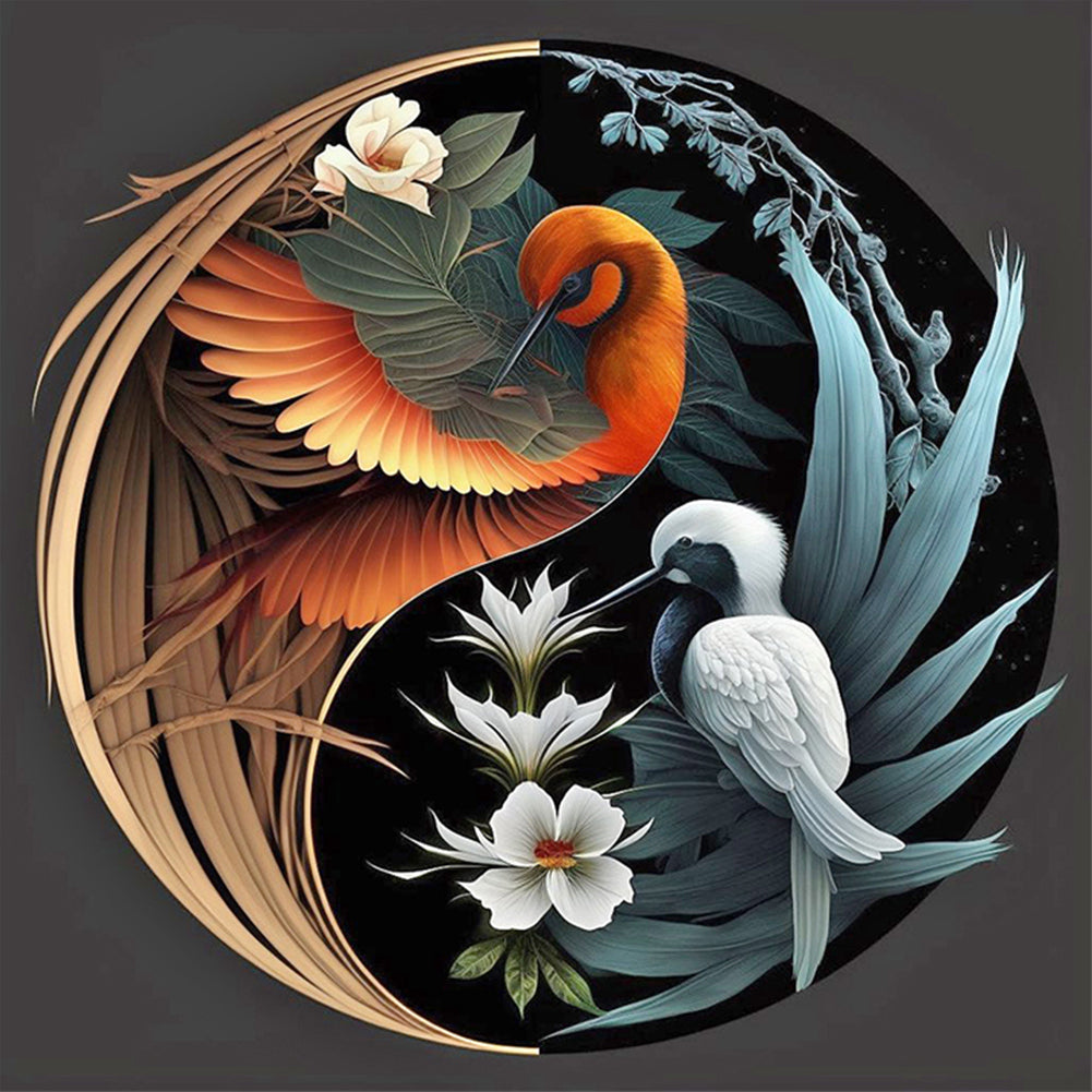 Tai Chi Bird Of Paradise Painting - Full Round Drill Diamond Painting 30*30CM