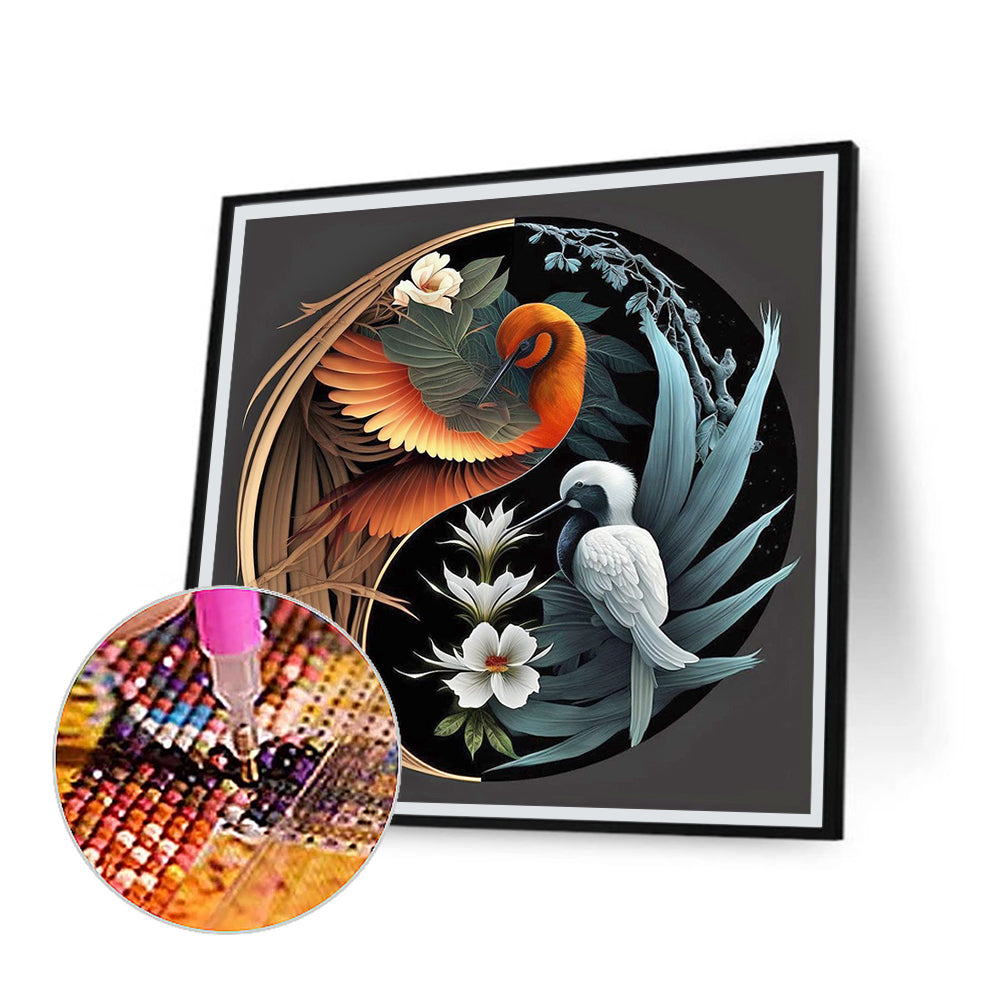 Tai Chi Bird Of Paradise Painting - Full Round Drill Diamond Painting 30*30CM
