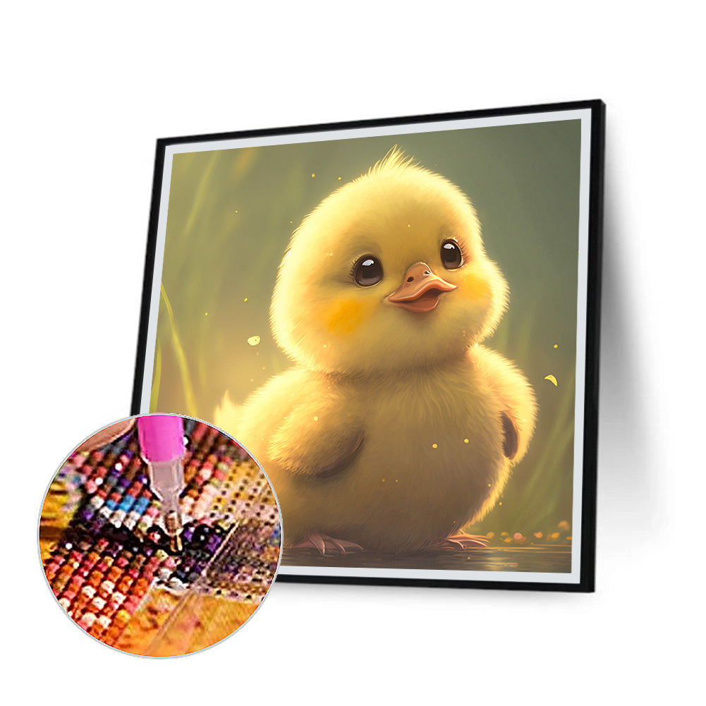 Little Yellow Duck - Full Round Drill Diamond Painting 30*30CM