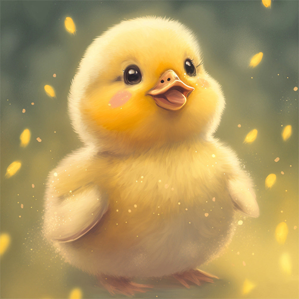 Little Yellow Duck - Full Round Drill Diamond Painting 30*30CM