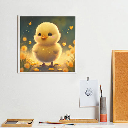 Little Yellow Duck - Full Round Drill Diamond Painting 30*30CM
