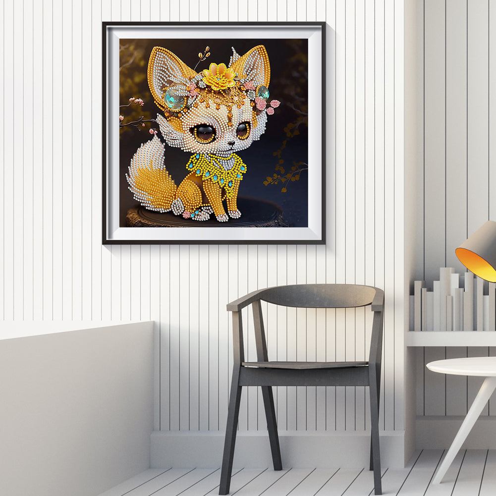 Little Fox - Special Shaped Drill Diamond Painting 30*30CM