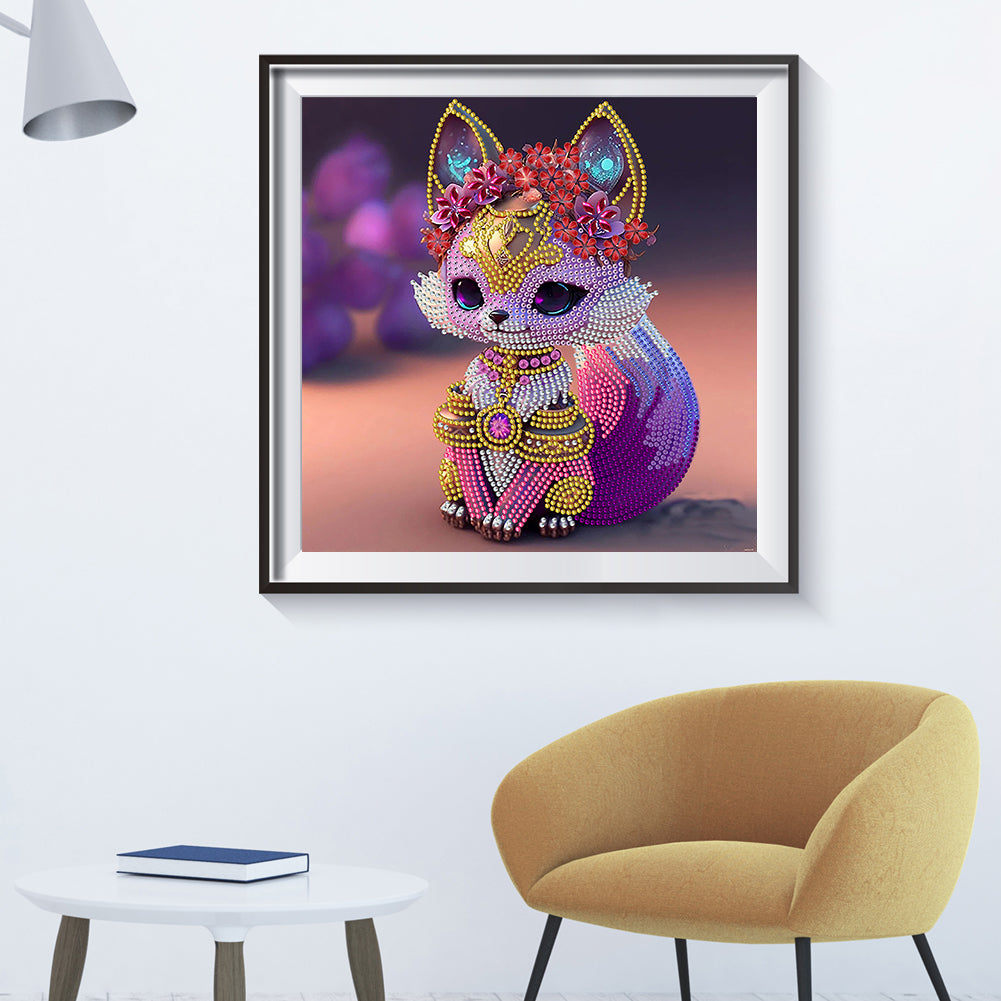 Little Fox - Special Shaped Drill Diamond Painting 30*30CM