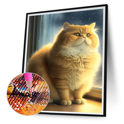 Dream Cat - Full Round Drill Diamond Painting 30*40CM