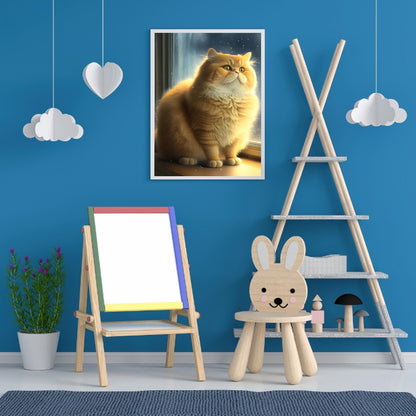 Dream Cat - Full Round Drill Diamond Painting 30*40CM