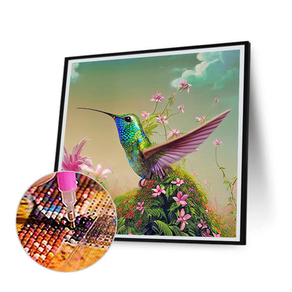 Hummingbird - Full Round Drill Diamond Painting 30*30CM