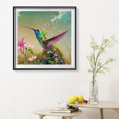 Hummingbird - Full Round Drill Diamond Painting 30*30CM