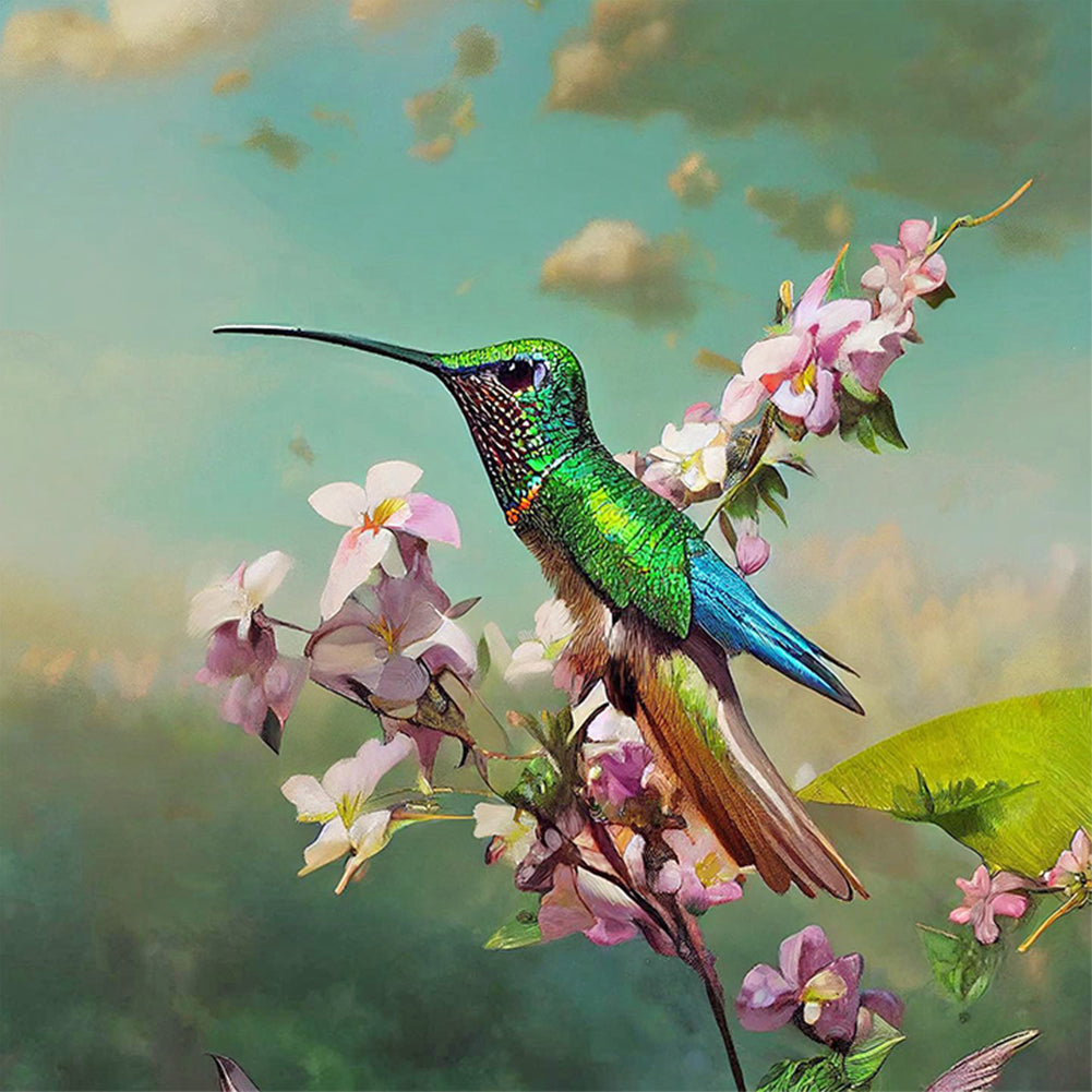 Hummingbird - Full Round Drill Diamond Painting 30*30CM