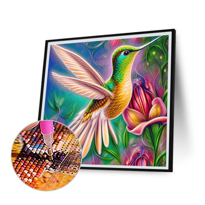 Hummingbird - Full Round Drill Diamond Painting 30*30CM