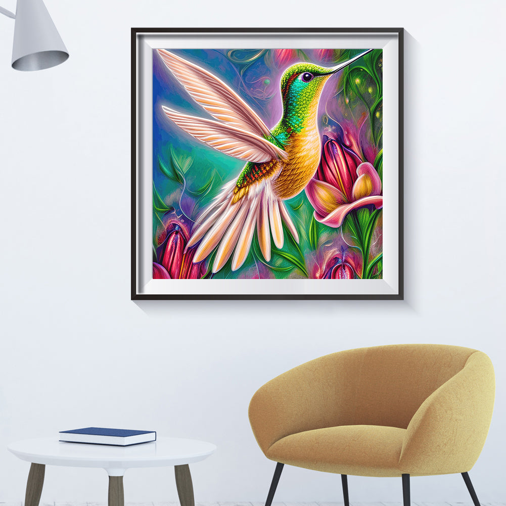 Hummingbird - Full Round Drill Diamond Painting 30*30CM