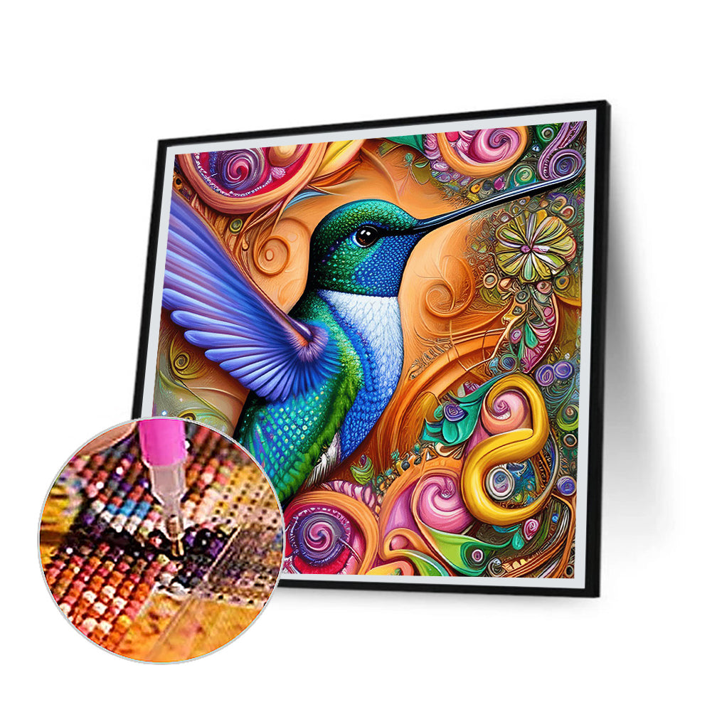 Hummingbird - Full Round Drill Diamond Painting 30*30CM