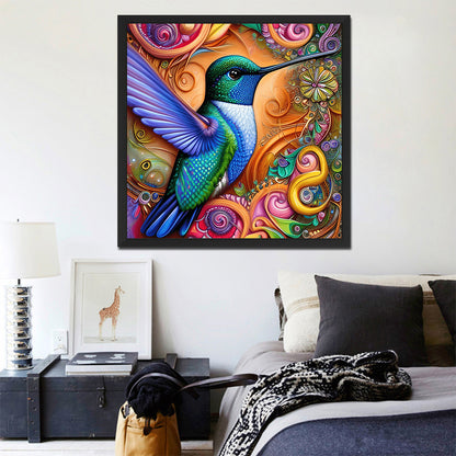 Hummingbird - Full Round Drill Diamond Painting 30*30CM