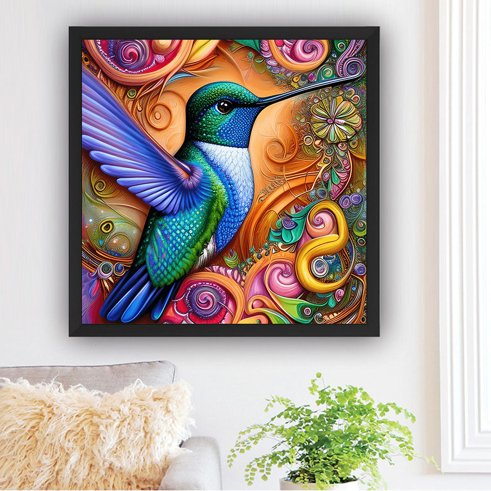 Hummingbird - Full Round Drill Diamond Painting 30*30CM