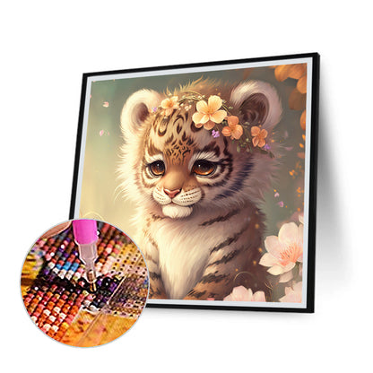 Little Tiger - Full Round Drill Diamond Painting 30*30CM