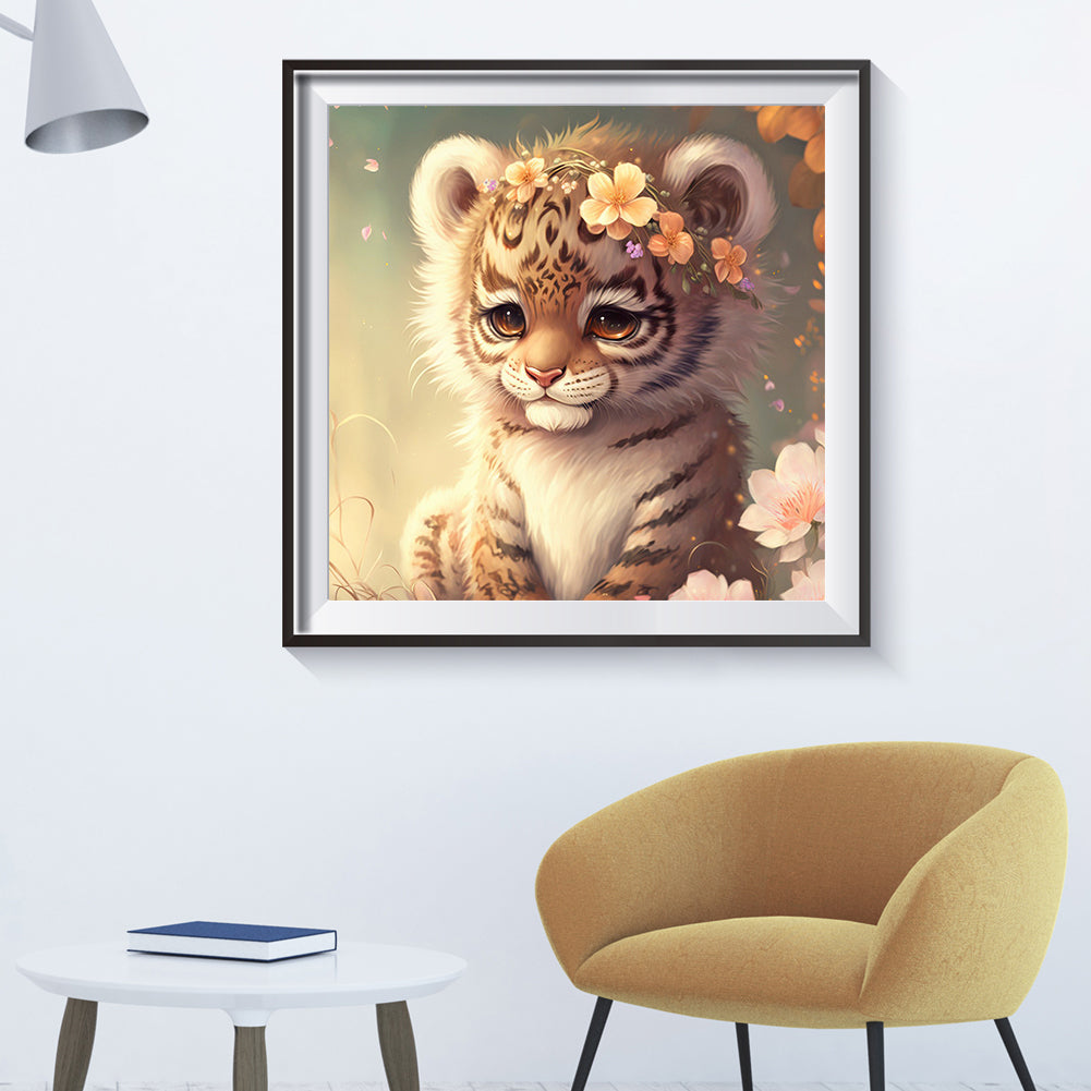 Little Tiger - Full Round Drill Diamond Painting 30*30CM